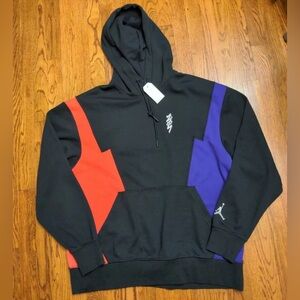 Air Jordan Zion Williamson 1 Hoodie NWT NBA Pink Purple Sweatshirt Pelicans